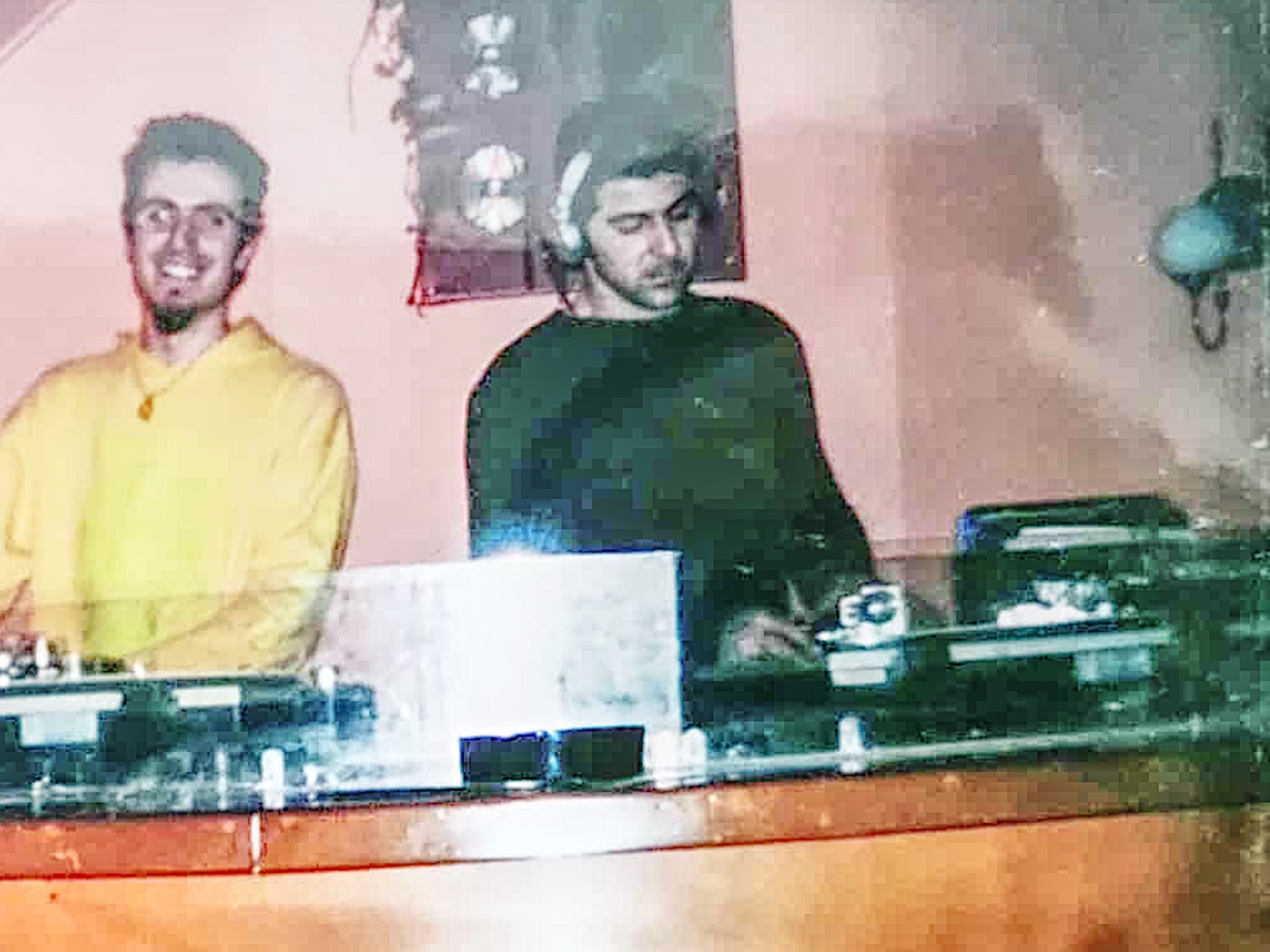 MENZ behind the decks during an early performance