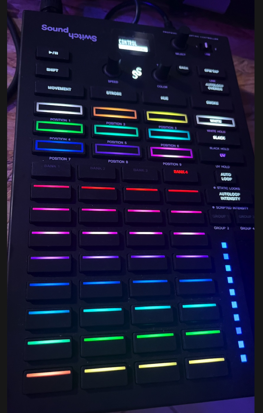 MENZ production and lighting control environment